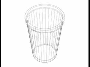 Faceted Plastic Mug 3D 打印模型