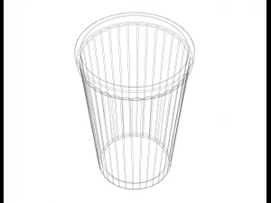Faceted Plastic Mug 3D Print Model