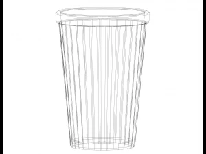 Faceted Plastic Mug 3D Print Model