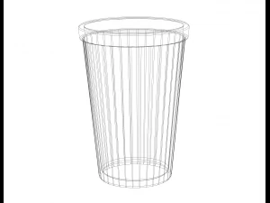 Faceted Plastic Mug 3D Print Model