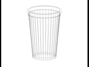 Faceted Plastic Mug 3D Print Model
