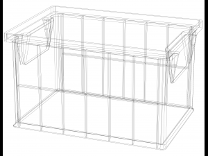 Stackable Storage Bin Capacity 2 Litres 3D Print Model