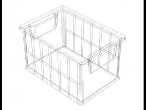 Stackable Storage Bin Capacity 2 Litres 3D Print Model