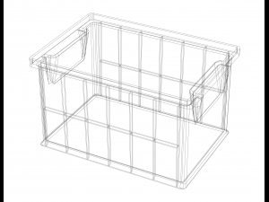 Stackable Storage Bin Capacity 2 Litres 3D Print Model