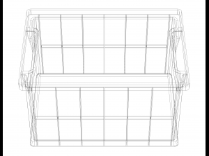 Stackable Storage Bin Capacity 2 Litres 3D Print Model