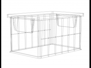 Stackable Storage Bin Capacity 2 Litres 3D Print Model