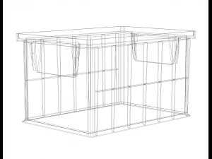 Stackable Storage Bin Capacity 2 Litres 3D Print Model