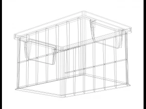 Stackable Storage Bin Capacity 2 Litres 3D Print Model