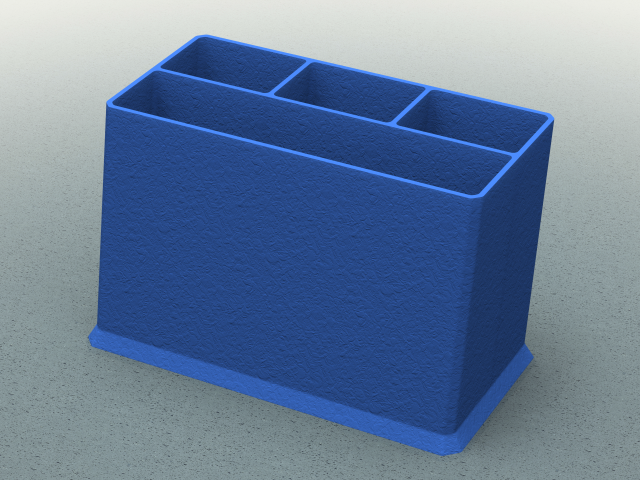 Plastic Multipurpose Holder 3D Print Model .c4d .max .obj .3ds .fbx .stl .blend 