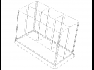 Plastic Multipurpose Holder 3D Print Model