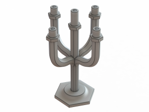 Hexagonal Candle Tree Holders 3D प्रिंट मॉडल