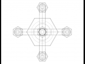 Hexagonal Candle Tree Holders 3D Baskı Modeli
