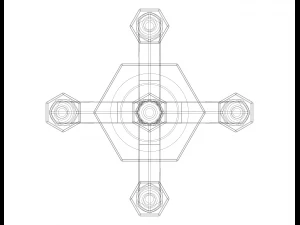 Hexagonal Candle Tree Holders 3D Print Model