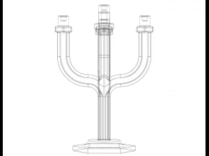 Hexagonal Candle Tree Holders 3D Print Model