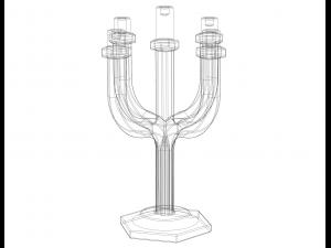 Hexagonal Candle Tree Holders 3D Baskı Modeli