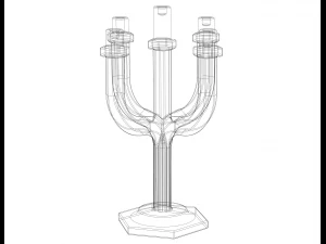 Hexagonal Candle Tree Holders 3D Print Model