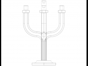 Hexagonal Candle Tree Holders 3D Baskı Modeli