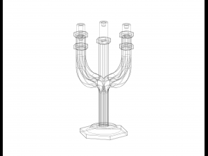 Hexagonal Candle Tree Holders 3D Baskı Modeli