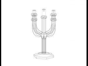Hexagonal Candle Tree Holders 3D Print Model