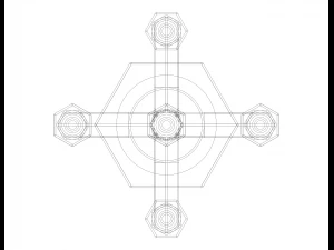 Hexagonal Candle Tree Holders 3D Print Model