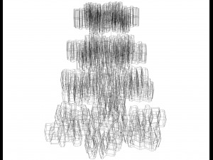Plastic Snowflake Tree 3D Print Model