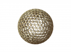 Wireframe Shape Frequency Geodesic Sphere 3Dプリントモデル