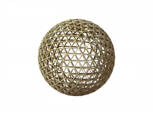 Wireframe Shape Frequency Geodesic Sphere 3D Print Model