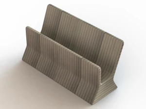 Soporte para tarjetas de plástico. Modelo de impresión 3D