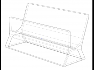 Plastic Card Holder Stand Modèles 3D en vedette