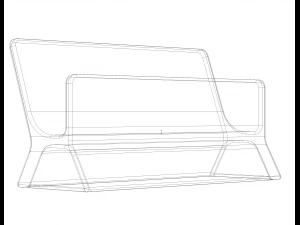Plastic Card Holder Stand 3D Print Model