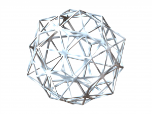 Wireframe Shape Compound of Dodecahedron and Icosahedron Modelo de impresión 3D