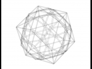 Wireframe Shape Compound of Dodecahedron and Icosahedron Modelo de impresión 3D
