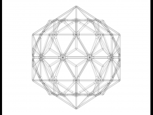 Wireframe Shape Compound of Dodecahedron and Icosahedron Modelo de impresión 3D