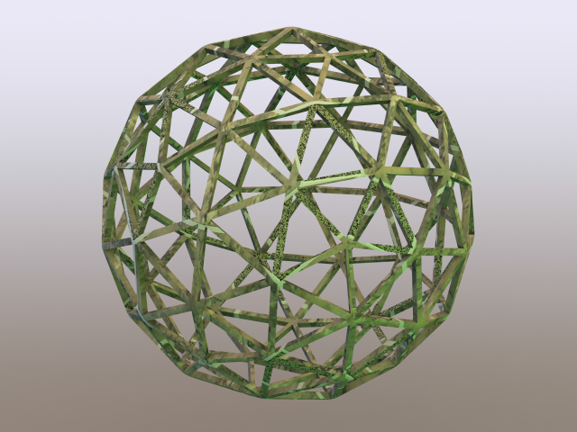 Wireframe Shape Pentakis Snub Dodecahedron 3D Print Model .c4d .max .obj .3ds .fbx .stl .blend 