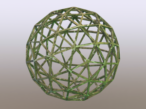 Wireframe Shape Pentakis Snub Dodecahedron 3D प्रिंट मॉडल