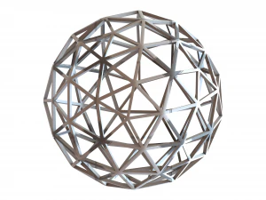 Wireframe Shape Pentakis Snub Dodecahedron 3D Print Model