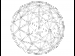 Wireframe Shape Pentakis Snub Dodecahedron 3D Print Model