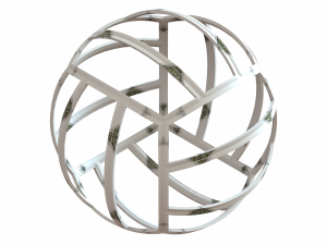 Wireframe Shape Geometric Volley Ball 3Dプリントモデル