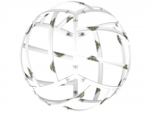 Wireframe Shape Geometric Volley Ball Model do druku 3D
