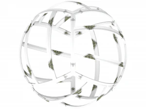 Wireframe Shape Geometric Volley Ball 3D Print Model
