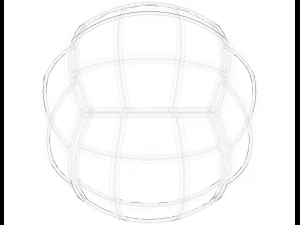 Wireframe Shape Geometric Volley Ball 3D Print Model