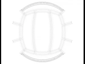 Wireframe Shape Geometric Volley Ball 3D Print Model