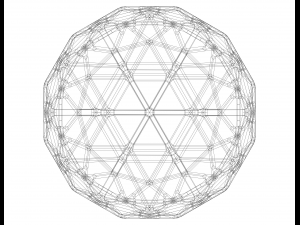 Wireframe Shape Geometric Egg Model do druku 3D