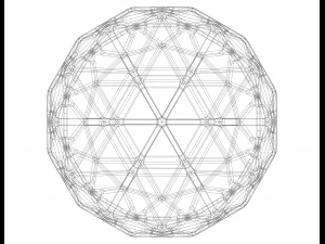 Wireframe Shape Geometric Egg 3D Print Model