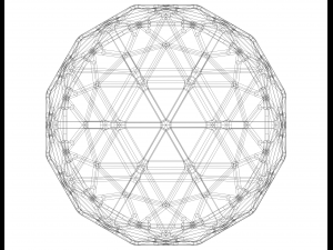 Wireframe Shape Geometric Egg Model do druku 3D