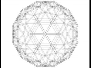 Wireframe Shape Geometric Egg 3D Print Model