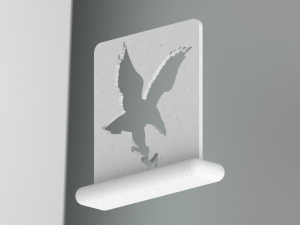 3D Art Eagle Stencil 3D-Druckmodell