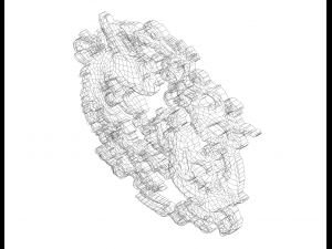 3D Art Dragon and Phoenix Stencil 3D 打印模型