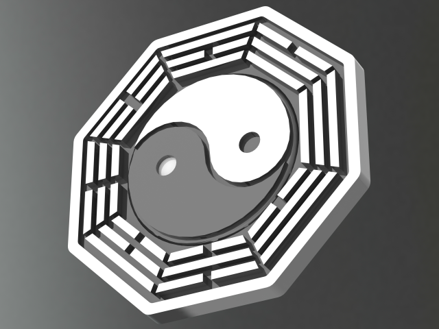 Chinese Taiji and Bagua 3Dプリントモデル .c4d .max .obj .3ds .fbx .stl .blend 