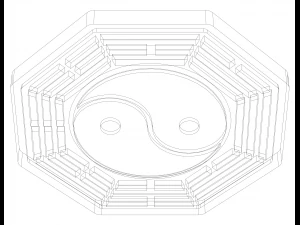 Chinese Taiji and Bagua 3D Print Model